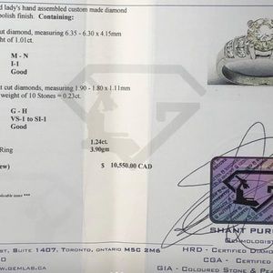 Gold ring over 10K beautiful big diamond